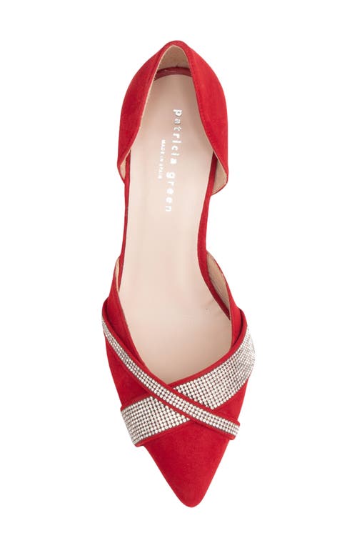 Shop Patricia Green Milan D'orsay Pump In Red Suede