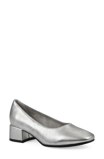 Cliffs By White Mountain Quintesa Pump In Silver Metallic Smooth