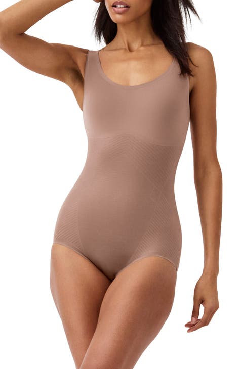 SPANX Slimmer & Shine Open-Bust Bodysuit Rose Gold 1060 - Free Shipping at  Largo Drive