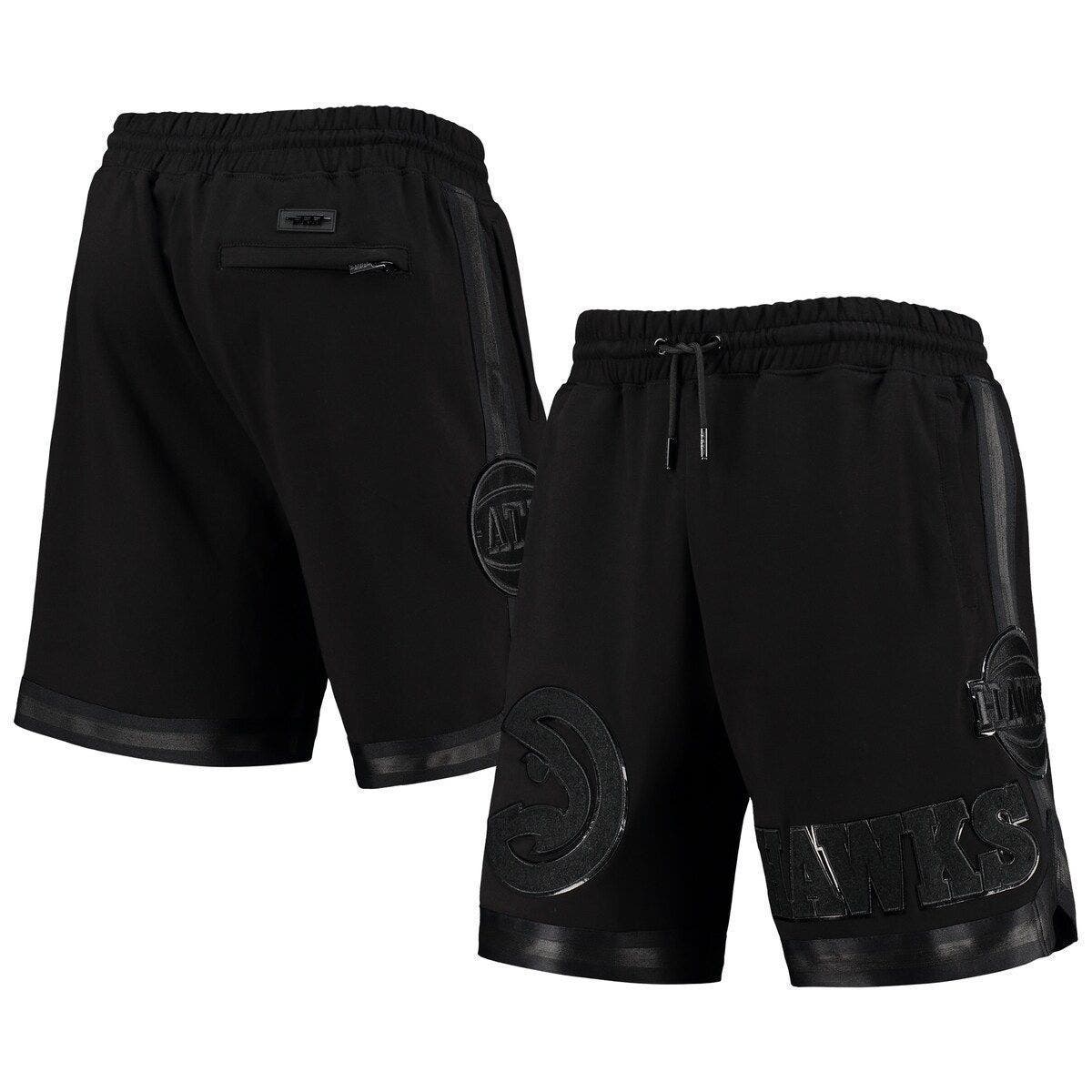 PRO STANDARD Men's Pro Standard Atlanta Hawks Triple Black Gloss Shorts