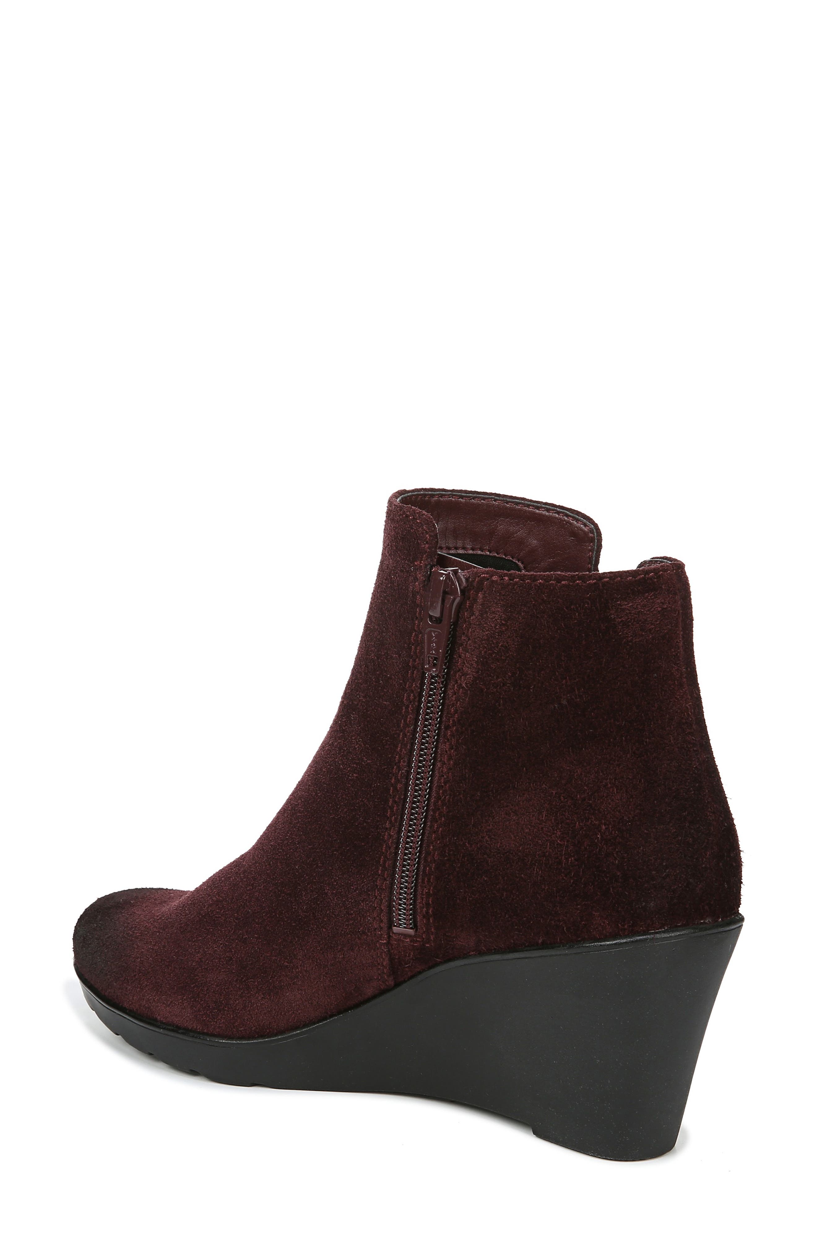 naturalizer laila leather wedge bootie