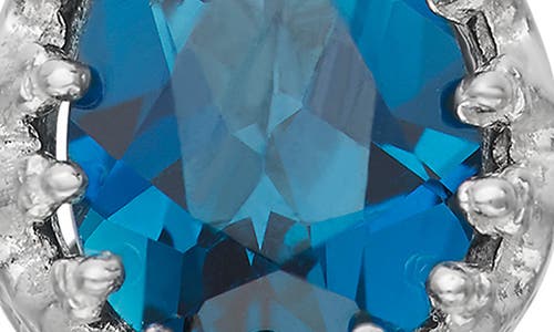Fzn Teardrop Pendant Necklace In London Blue Topaz