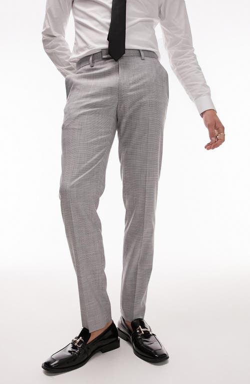 Skinny Suit Pants in Light Grey