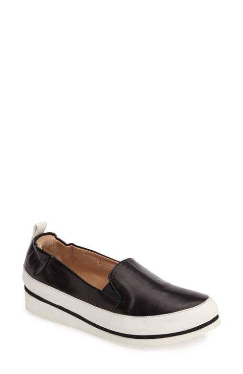 Nell Slip-On Sneaker in Onxy Leather