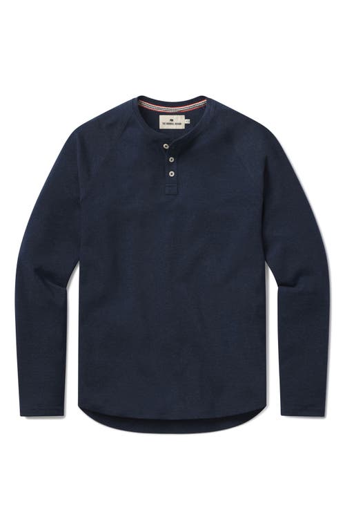 Shop The Normal Brand Puremeso Everyday Henley In Normal Navy