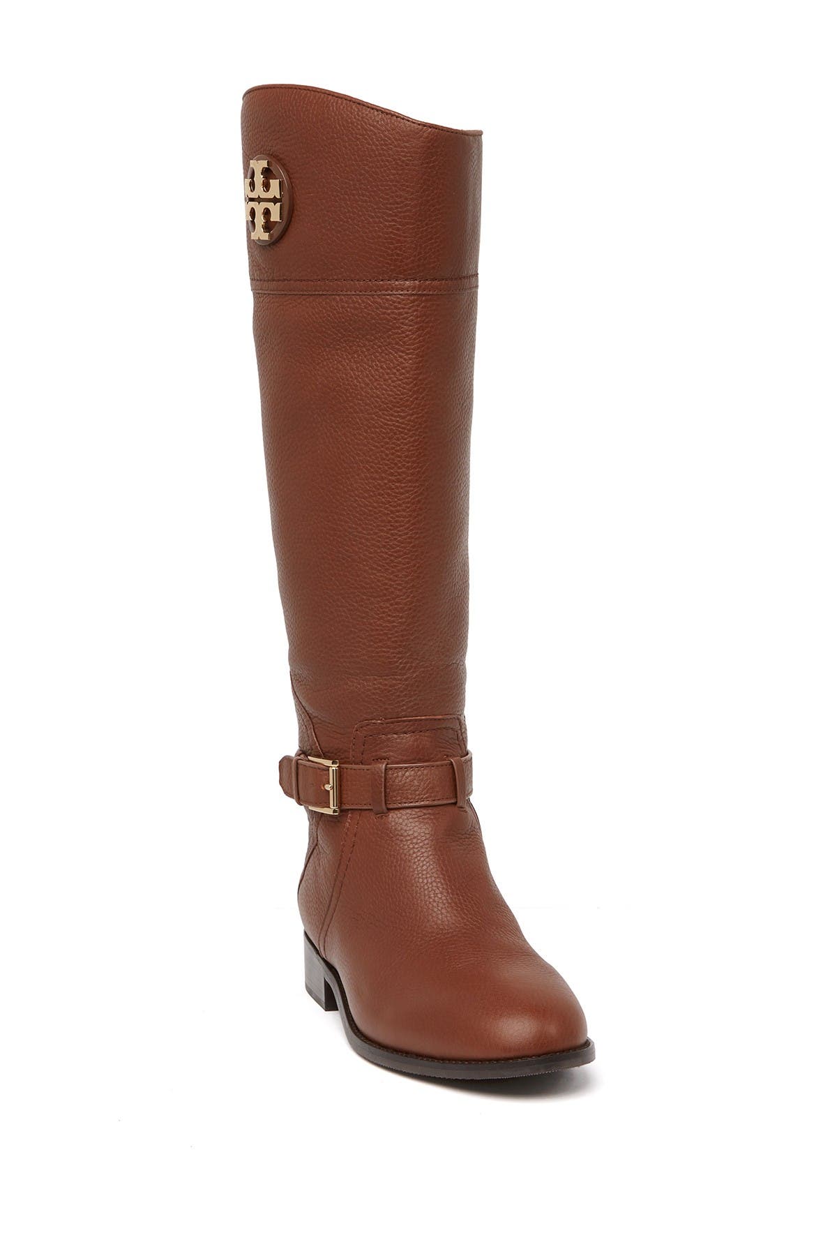 Adeline Tumbled Leather Riding Boot 