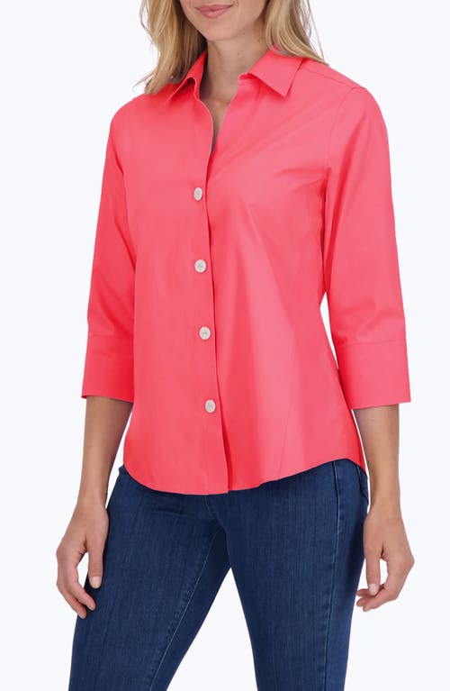 Foxcroft Paityn Non-Iron Cotton Shirt at Nordstrom,