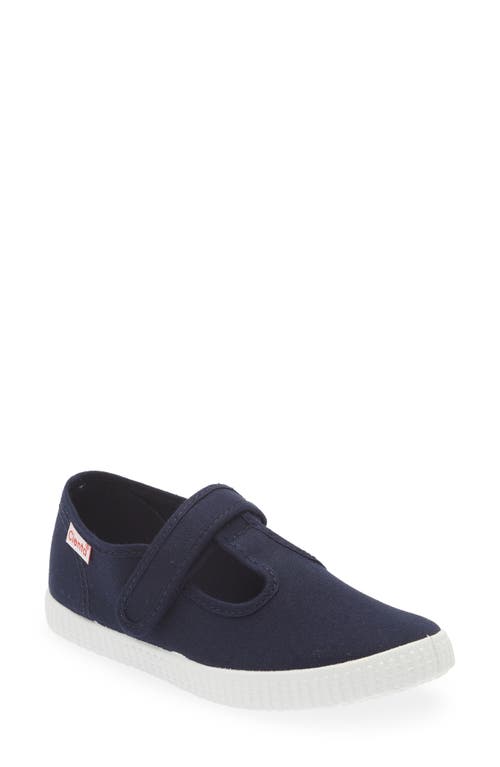 Cienta T-Strap Sneaker Navy at Nordstrom,