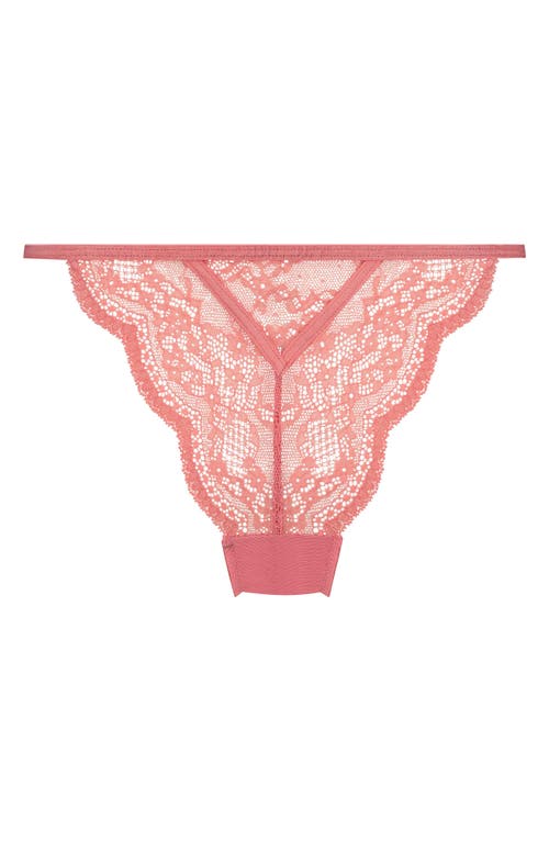 Shop Hunkemoller Hunkemöller Isabelle Lace G-string In Tea Rose