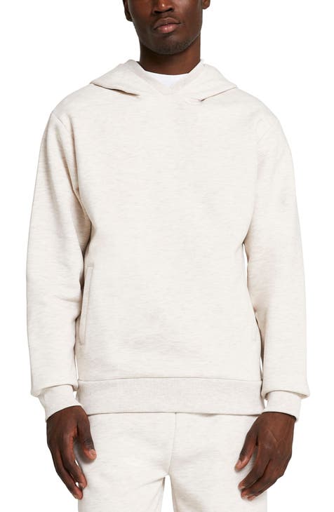 Beige Regular Fit High Neck Long Sleeves Men's Hoodie by Being Human Clothing