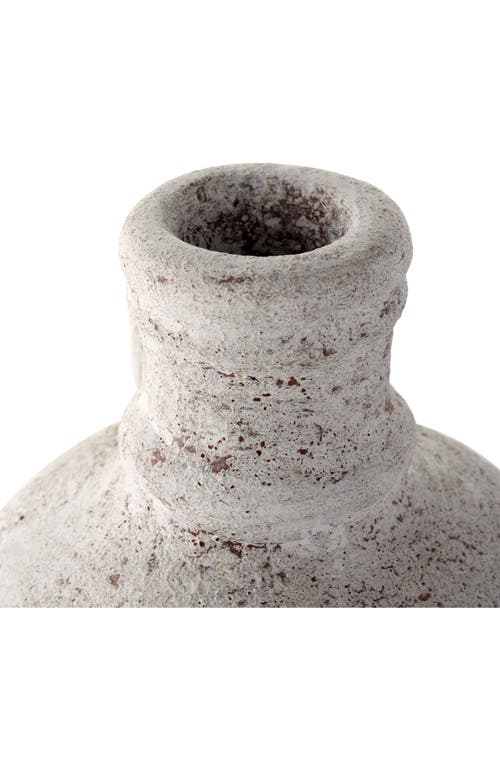 Ginger Birch Studio Cream Ceramic Vase In Cream