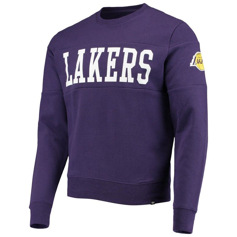 47 ' Purple Los Angeles Lakers Interstate Pullover Sweatshirt | ModeSens