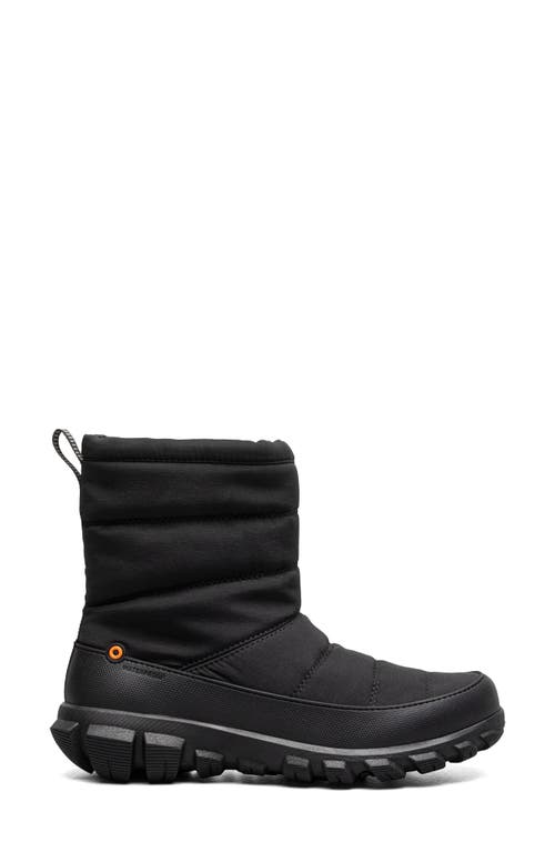 Shop Bogs Cedar Quilted Waterproof Boot In Black