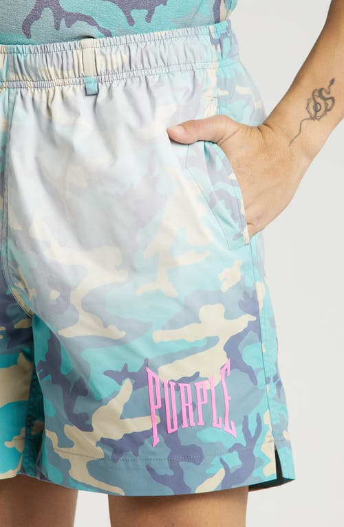 Purple Brand All Around Performance Shorts In Blue Multi