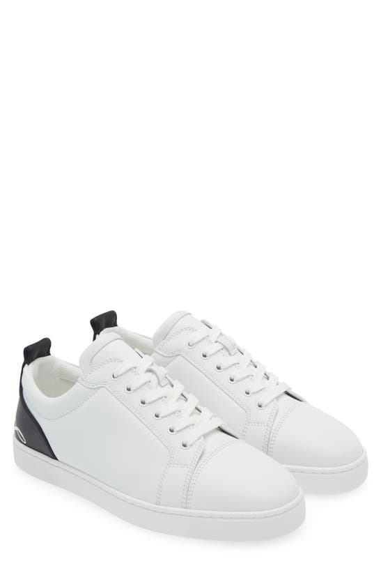 Shop Christian Louboutin Fun Louis Sneaker In White/ Black