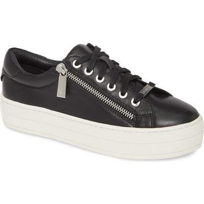 Jslides Harling Zip Platform Sneaker- Black