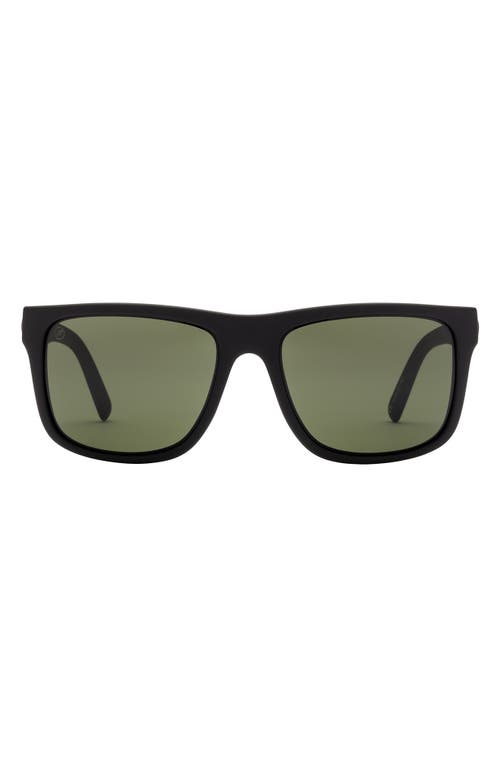 Swingarm XL 59mm Flat Top Sunglasses in Matte Black/Grey