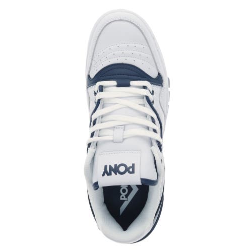 Shop Pony M100 Low Sneakers In White/navy