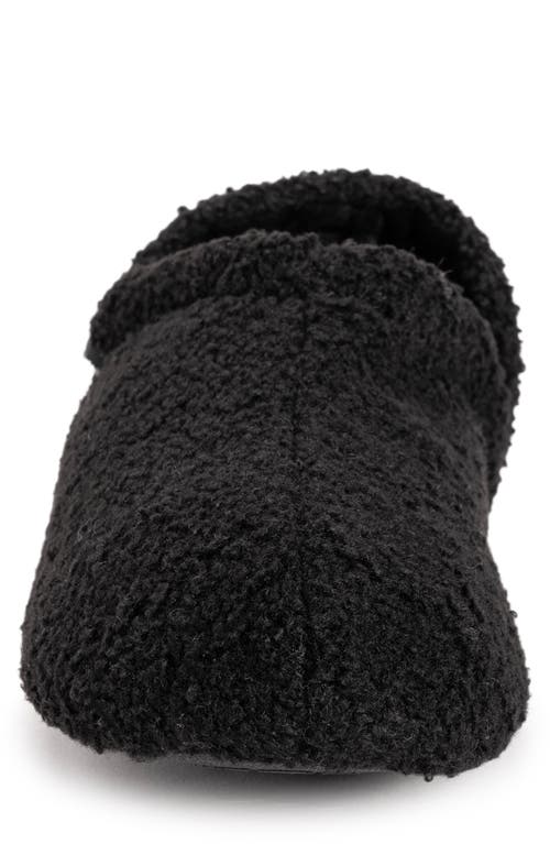 Muk Luks Emmett Faux Shearling Lined Slipper In Black