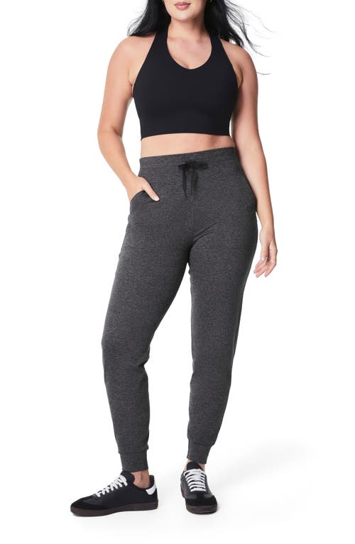 Spanx ® Smooth™ Softstretch Slim Joggers In Very Black Dash Heather