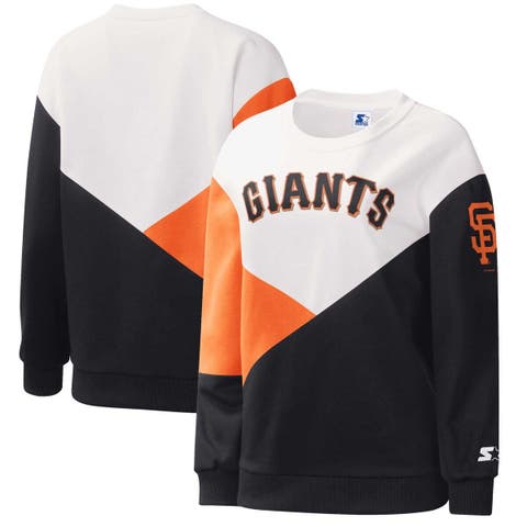 Starter New York Giants Crew Neck Sweatshirt with Zip Pockets L / Giants Heather Grey Mens Sportswear