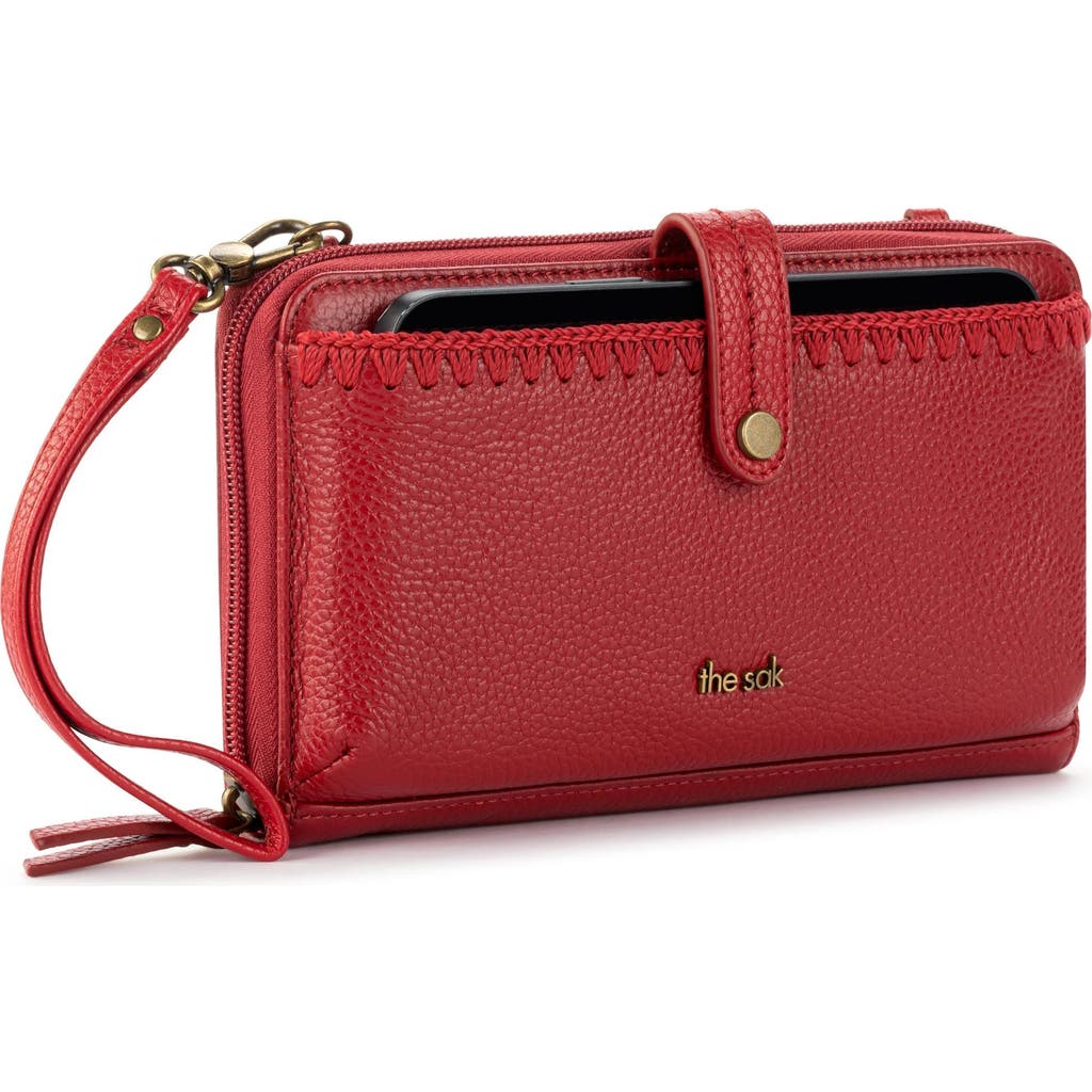 The Sak Iris Smartphone Crossbody In Scarlet