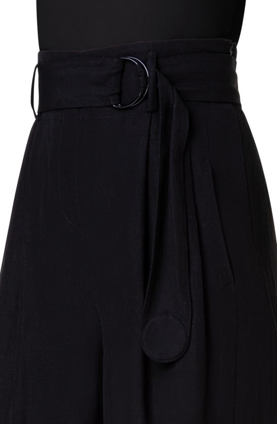 Shop Akris Punto Fiorella Belted Culottes In Black