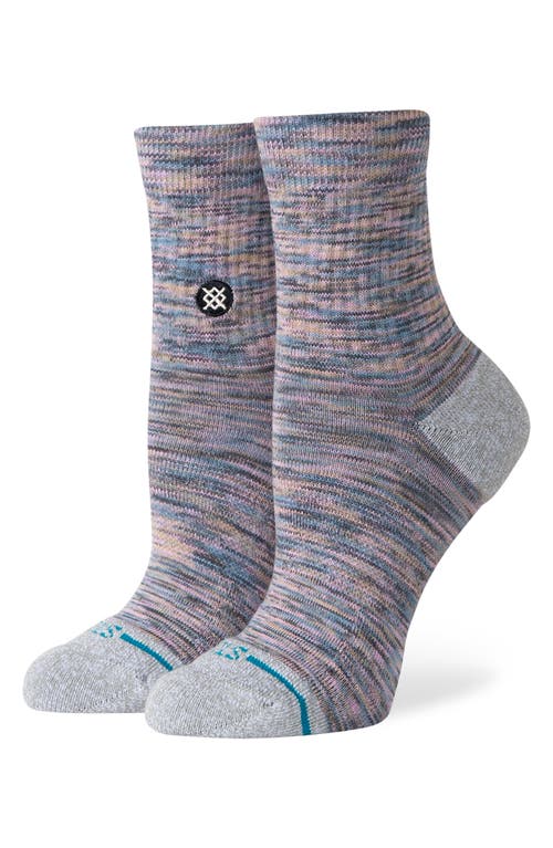 Blended Quarter Socks in Lilacice
