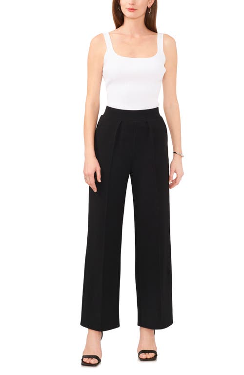 Shop Vince Camuto Pleated Pull-on Pants In Rich Black