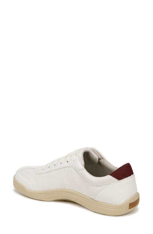 Dr. Scholl's Women's Be True Court Inspired Lace Up Sneakers In Off White Fabric