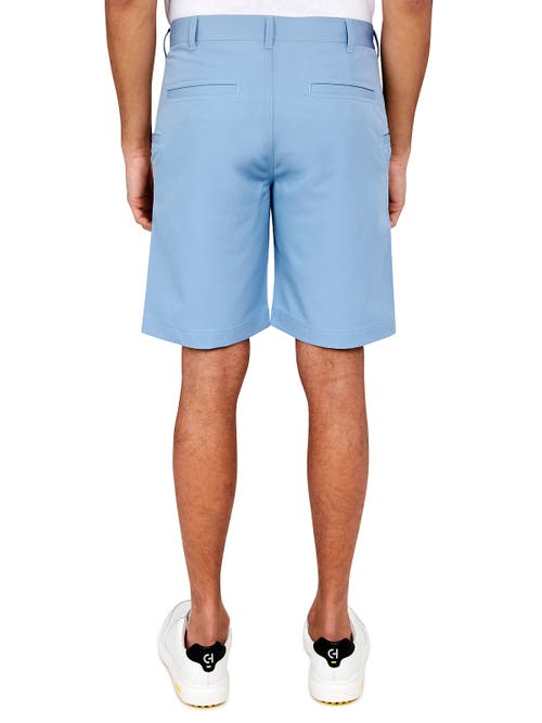 Construct Con.struct Solid Flat Front Performance Shorts In Blue