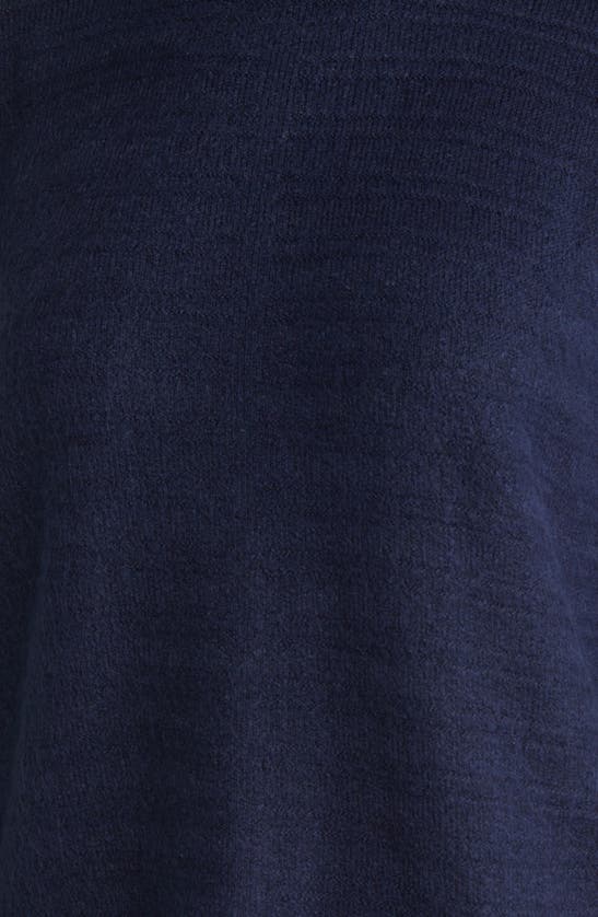 Shop Vince Camuto Textured Turtleneck Sweater In Classic Navy