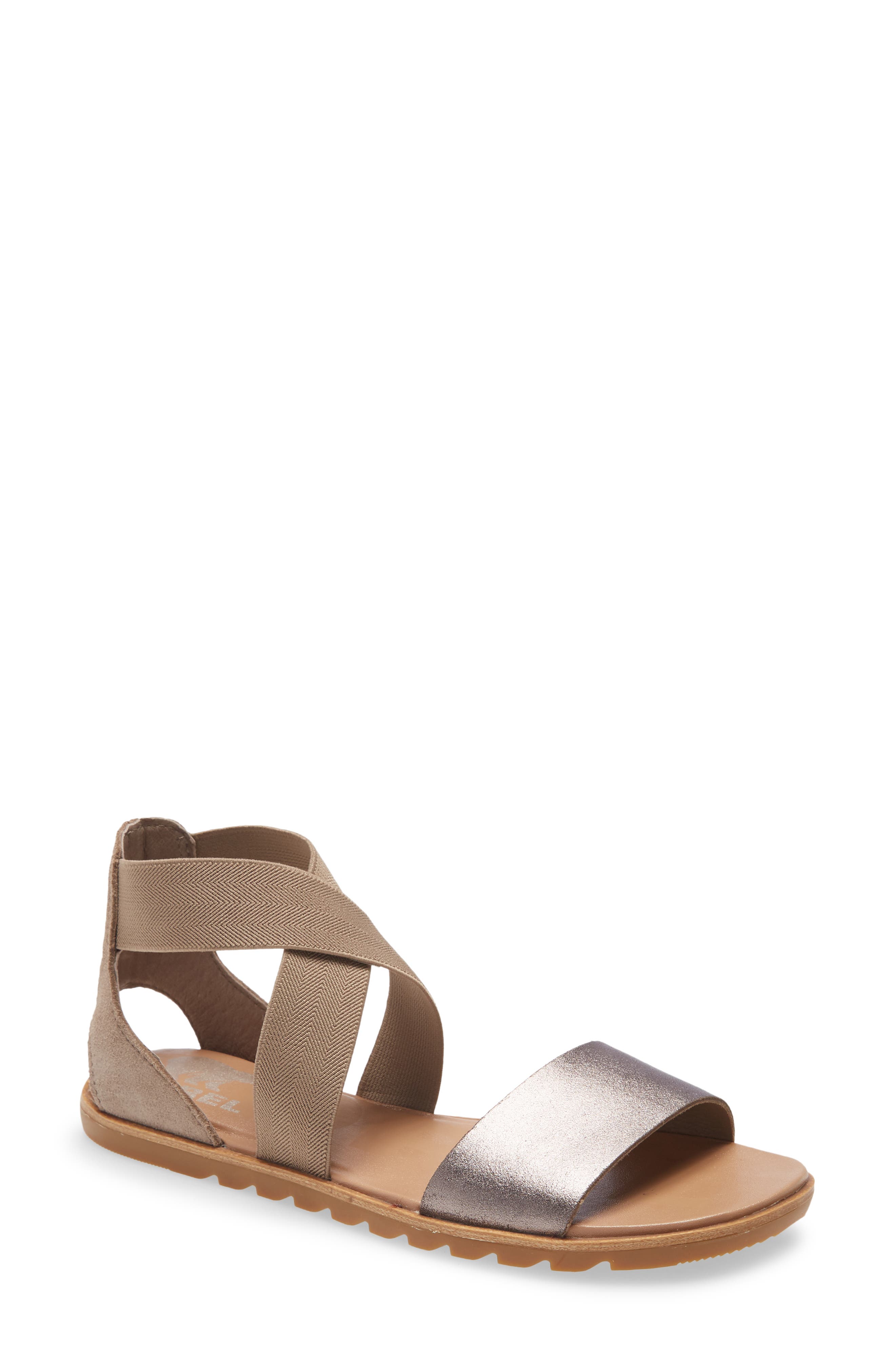 chunky suede sandals