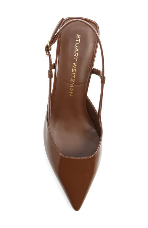 Shop Stuart Weitzman Vinnie 50 Slingback Pump In Walnut