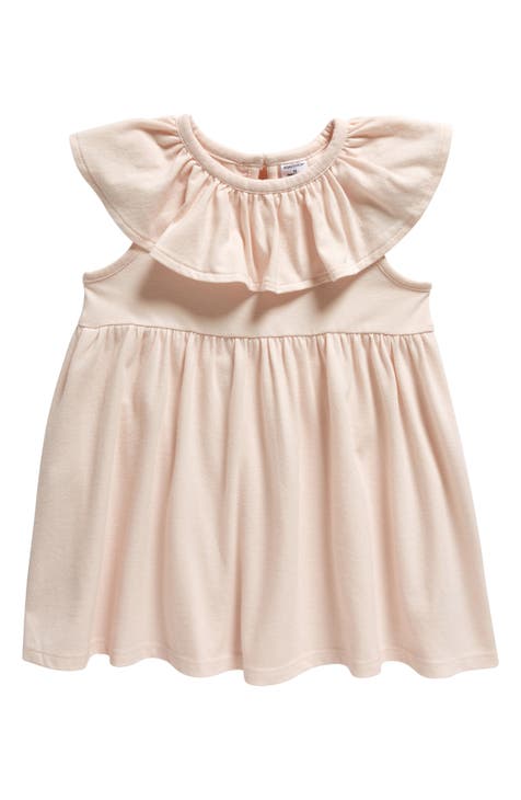 Ruffle Cotton Blend Dress (Baby)