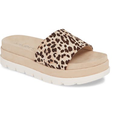 Jslides Bibi Platform Sandal, Beige