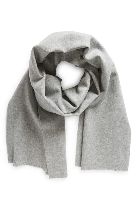 Double Face Wool & Cashmere Fringe Scarf