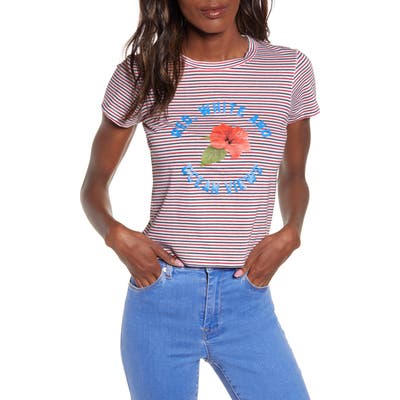 Wildfox Ocean Views No9 Graphic Tee, Red