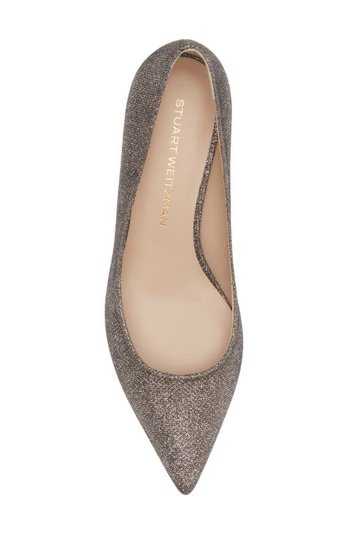 Stuart Weitzman Stuart 35mm Glitter Pumps In New Pyrite New Noir