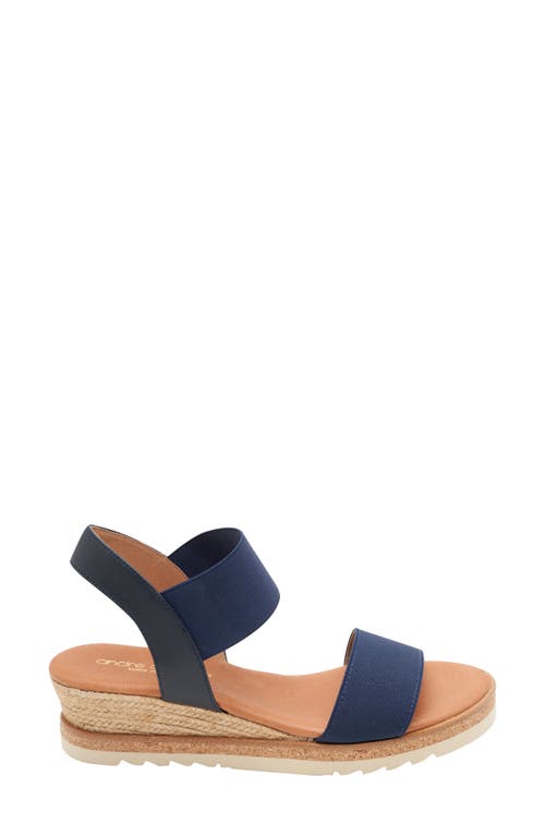 Shop Andre Assous André Assous Neveah Espadrille Sandal In Navy/navy