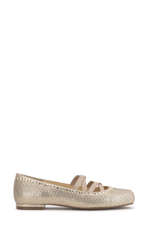 Shop Jessica Simpson Otessa Mary Jane Flat In Champagne