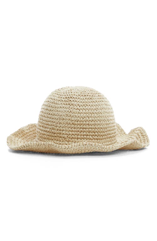 MANGO Crochet Sun Hat in Beige at Nordstrom