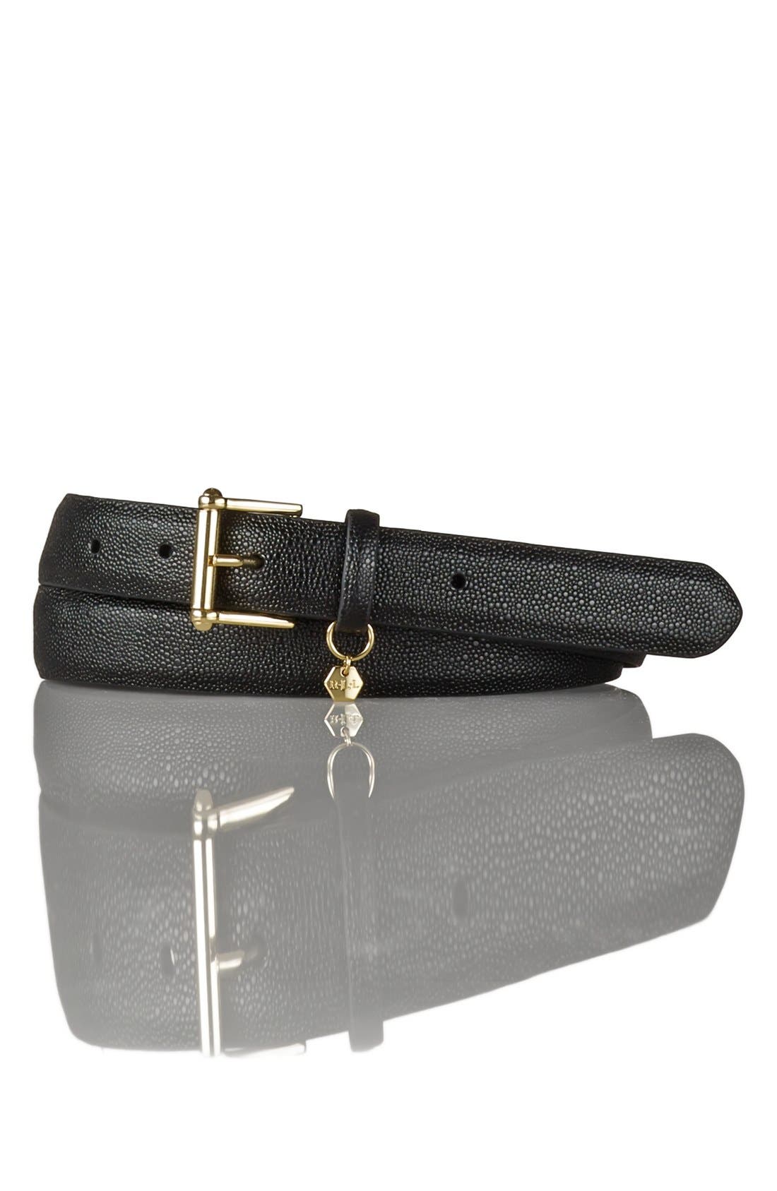 Lauren Ralph Lauren Stingray Embossed Leather Belt Nordstrom