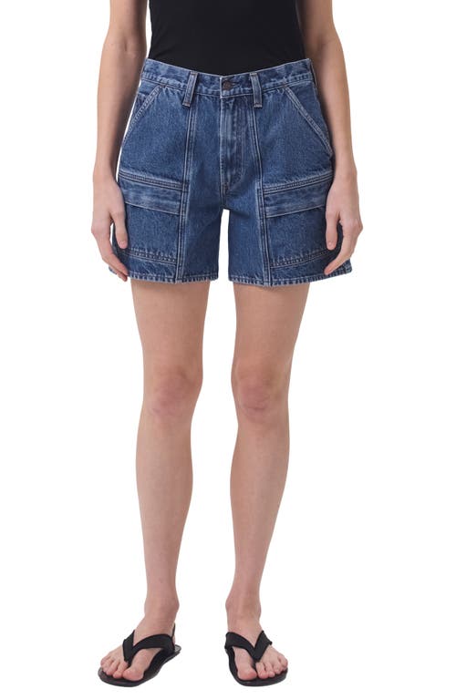 AGOLDE Cooper Denim Cargo Shorts in Ambition