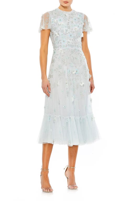 Mac Duggal Sequin Floral Cocktail Midi Dress at Nordstrom,