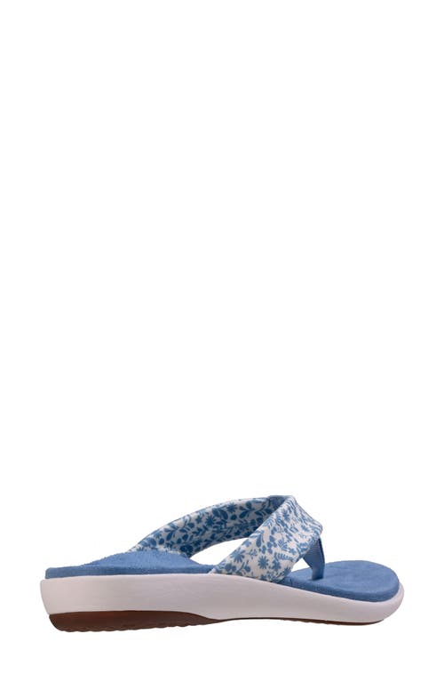 Revitalign Euphoria Flip Flop In Blue/white