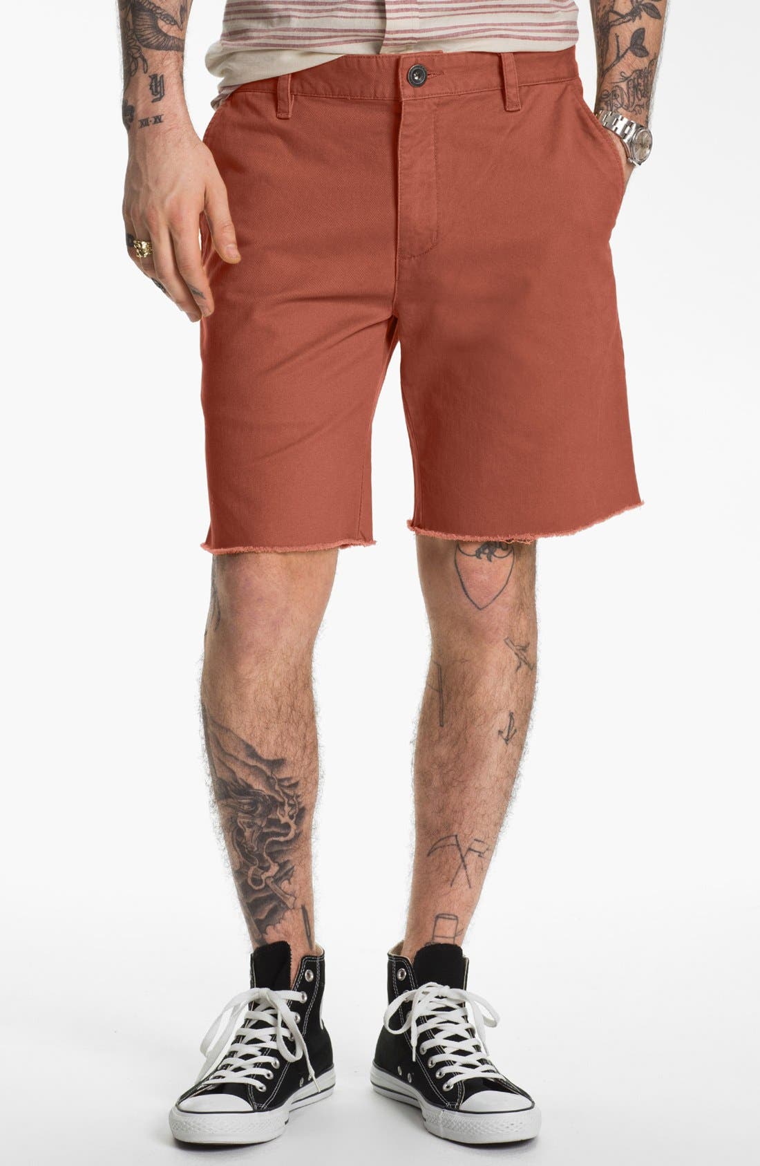 rvca cut off shorts