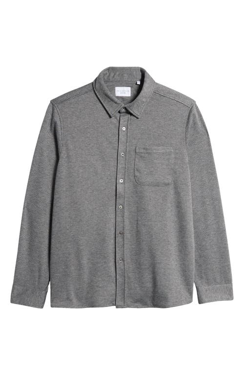 Shop 7 Diamonds Generation Knit Button-up Shirt In Grey