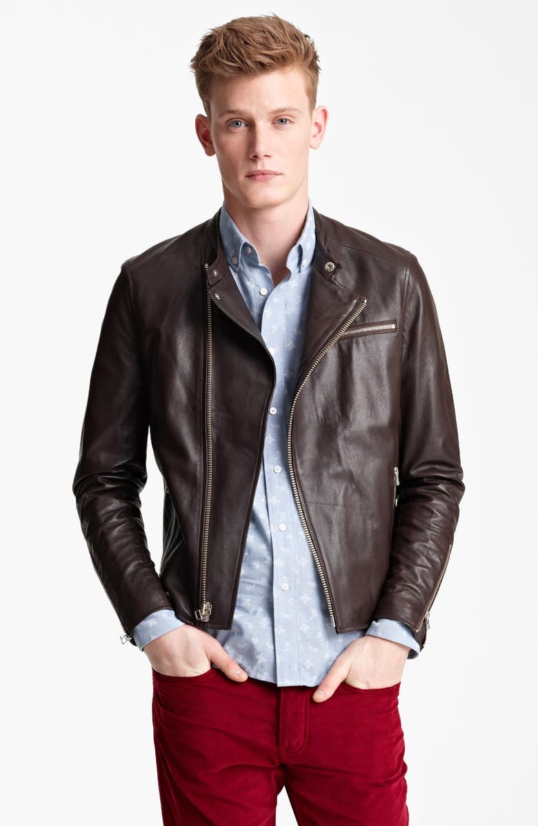 Shipley & Halmos 'Seine' Leather Moto Jacket | Nordstrom