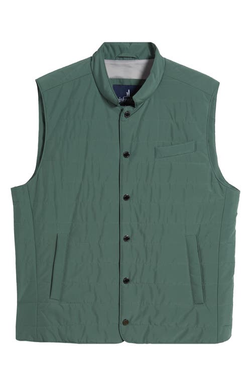 Shop Johnnie-o Apo Puffer Vest In Sage